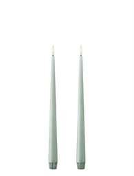 Ester & Erik - LED Stagelys 2 stk. - 30 cm - Jade Stone