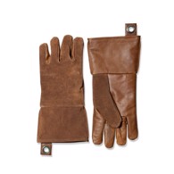Stuff læder/canvas handsker - Light brown - 2 stk.