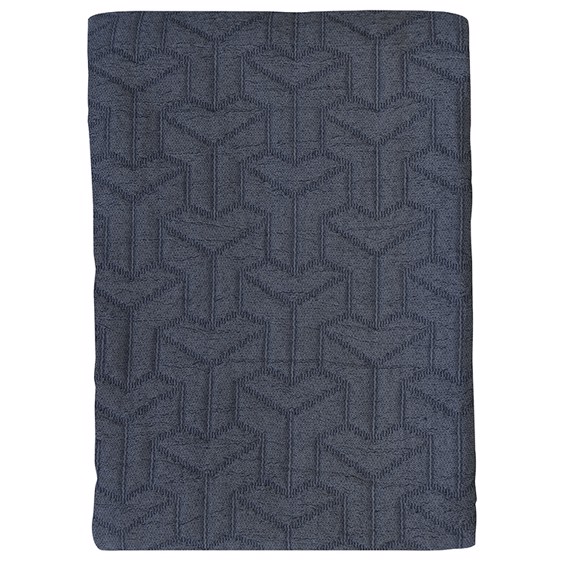 Mette Ditmer Sengetæppe - Mono 140 x 250 cm Midnight Blue