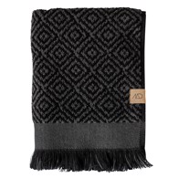 Mette Ditmer Gæstehåndklæde - Morocco 35 x 55 cm Black/grey - 2-pak