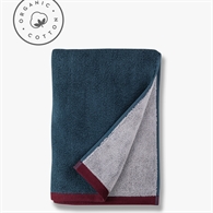 Mette Ditmer Badehåndklæde - Soft 70 x 133 cm Midnight Blue/light grey