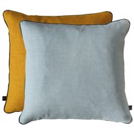Mette Ditmer Pude - Square Light blue/yellow