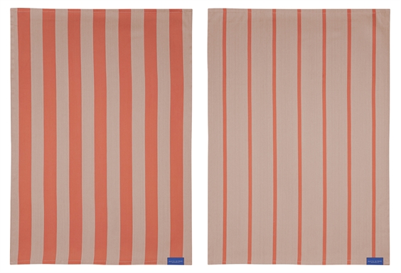 Mette Ditmer Visketykke - Stripes Latte - 2-pak
