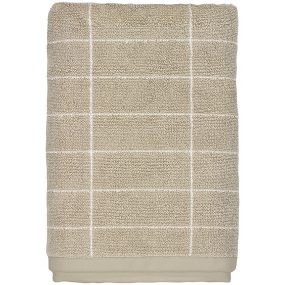 Mette Ditmer Gæstehåndklæde - Tile Stone 38 x 60 cm Sand/Off White - 2-pak