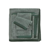 Marc O'Polo Håndklæde - Timeless Tone Stripe Pine Green/off white