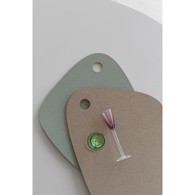 Mette Ditmer dækkeserviet - Twin Thyme Green / Cognac