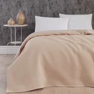 bySkagen Sengetæppe - Waffle 140 x 220 cm Camel