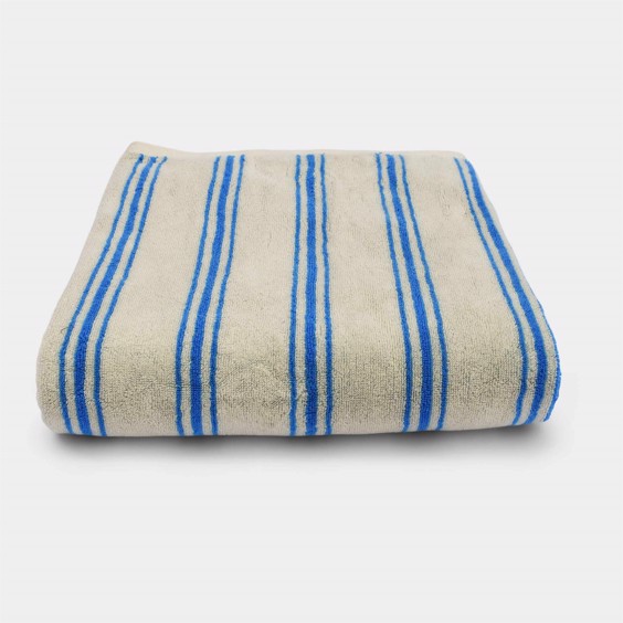 Homehagen Strandhåndklæde - Strib/tern 100 x 150 cm Aqua Blue
