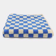 Homehagen Badehåndklæde - Strib/tern 70 x 140 cm Aqua Blue