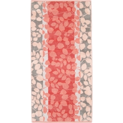 Cawö Badehåndklæde - Noblesse Harmony Floral 80 x 150 cm Coral