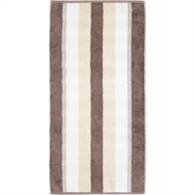 Cawö Badehåndklæde - Noblesse Stripe 80 x 150 cm Walnuss