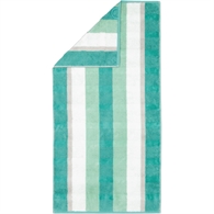 Cawö Badehåndklæde - Noblesse Stripe 80 x 150 cm Smaragd