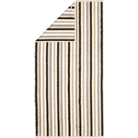 Cawö håndklæde - Shades Streifen 50 x 100 cm Sand