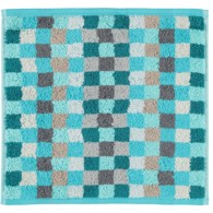 Cawö Vaskeklud - Unique Karo 30 x 30 cm Turkis