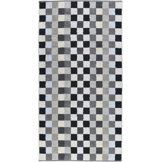 Cawö håndklæde - Unique Karo 50 x 100 cm Antracit