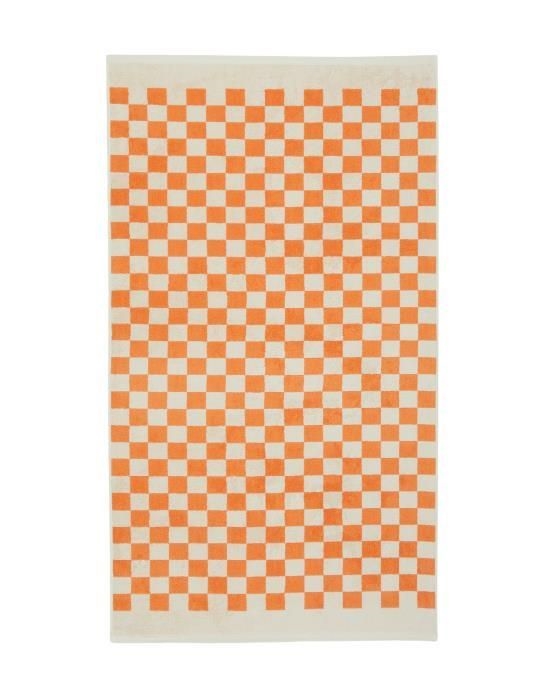 Marc O\'Polo Gæstehåndklæde - Checker 30 x 50 cm Melon