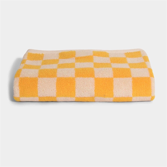 Homehagen Håndklæde - Check 45 x 65 cm Yellow