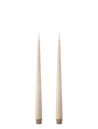 Ester & Erik - LED Stagelys 2 stk. - 30 cm - Ice Latte