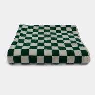 Homehagen Badehåndklæde - Strib/tern 70 x 140 cm Pine Green