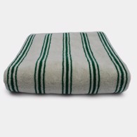 Homehagen Strandhåndklæde - Strib/tern 100 x 150 cm Pine Green
