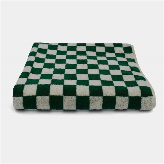 Homehagen Håndklæde - Check 45 x 65 cm Pine Green