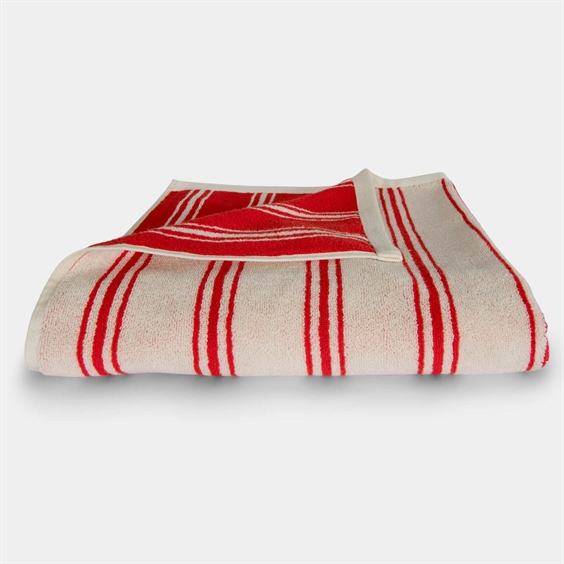 Homehagen Strandhåndklæde - Retro stripe 100 x 150 cm Orange
