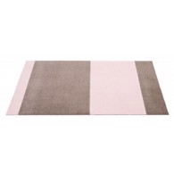 Tica Copenhagen Smudsmåtte - Stripes Horizontal 67 x 120 cm Sand/light rose