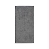 Marc O'Polo Badehåndklæde - Timeless Tone Stripe 70 x 140 cm Antracit/silver