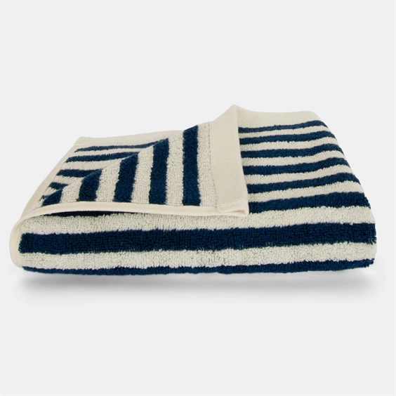 Homehagen Håndklæde - Pinstripe 45 x 65 cm Slate Indigo